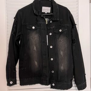 Women’s distressed jean jacket
